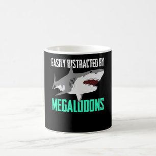 Megalodon Joke with Shark Kaffemugg