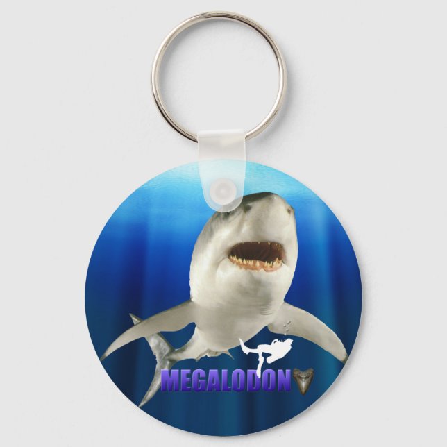 Megalodon Keychain Nyckelring (Framsida)
