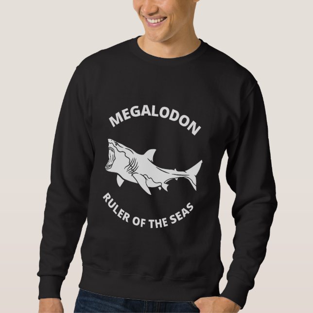 Megalodon Lång Ärmad Tröja (Framsida)