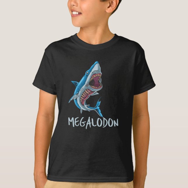 Megalodon Shark - Förhistorisk havskapelse T Shirt (Framsida)