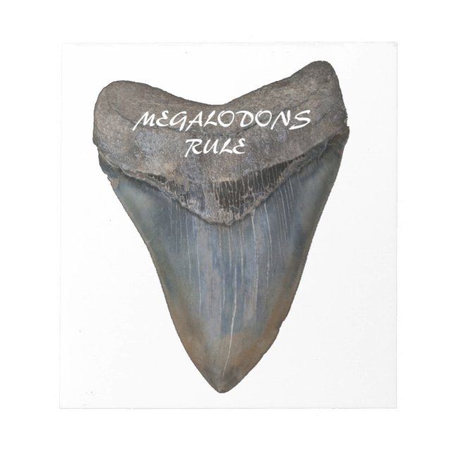 Megalodon Shark Tooth Anteckningsblock (Framsida)