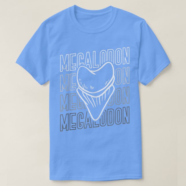 Megalodon Shark tooth Collection Tooth Hunter T Shirt (Design framsida)