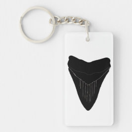 Megalodon Shark Tooth Nyckelring