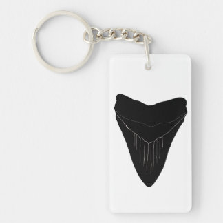 Megalodon Shark Tooth Nyckelring