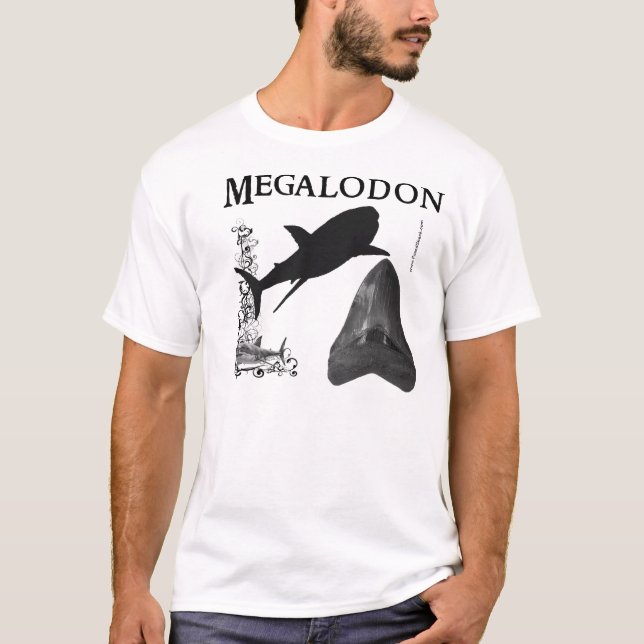 Megalodon skjorta tee shirt (Framsida)
