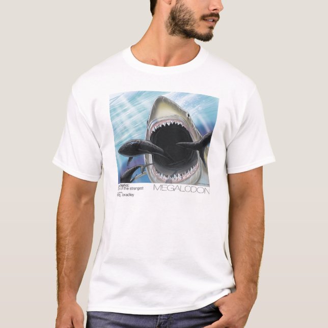 Megalodon T-tröja (vuxen) T Shirt (Framsida)