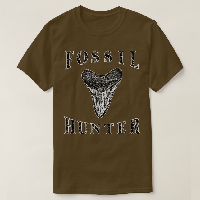 Megalodon Tooth Sharks Tooth Fossil Hunter Paleont T Shirt (Design framsida)