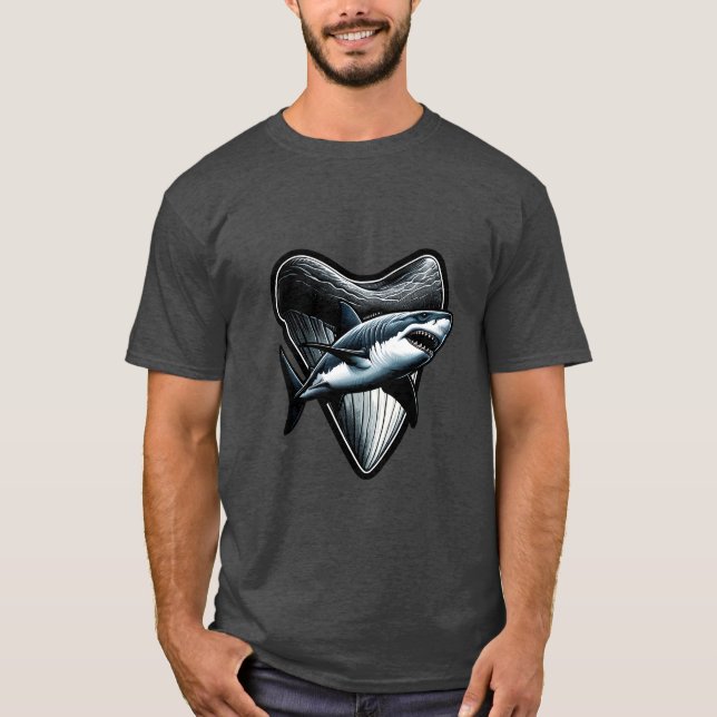 Megalodon Tooth T Shirt (Framsida)