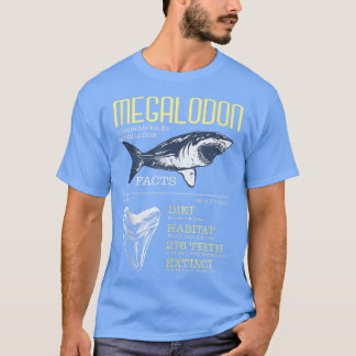 MegalodonMeg Facts Funny Shark Älskare T Shirt