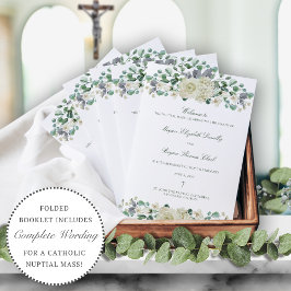 Megan Catholic Bröllop Mass Ceremony Program