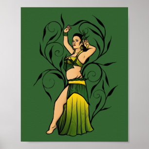 Megan Grönt Belly Dancer Poster
