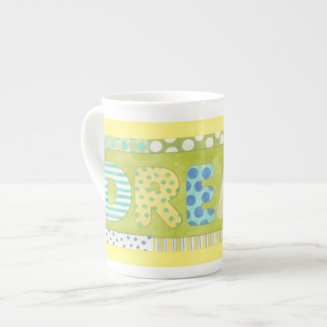 Megan Meagher, inspirationsgivande Ord | Dream Benporslin Mugg (Framsida vänster)