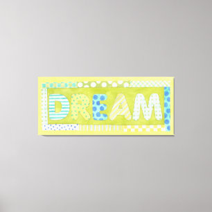 Megan Meagher, inspirationsgivande Ord   Dream Canvastryck