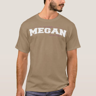 Megan Namn Begränsad Upplaga Rolig Retro Vintage 8 T Shirt
