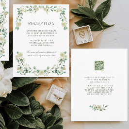 Megan Simple Greenery Wedding Reception-hölje Tilläggskort