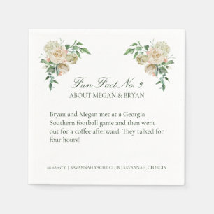 Megan Wedding Reception Roligt Facts No. 3 Cocktai Pappersservett