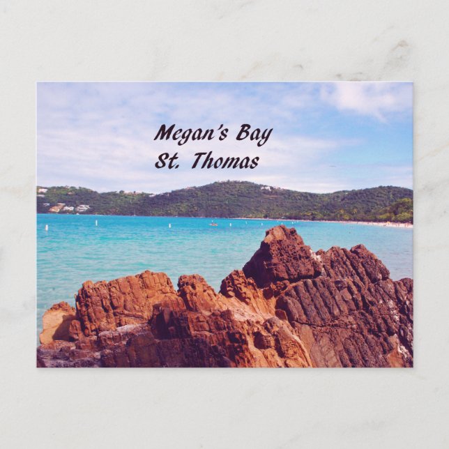 Megans Bay St. Thomas Vykort (Framsida)