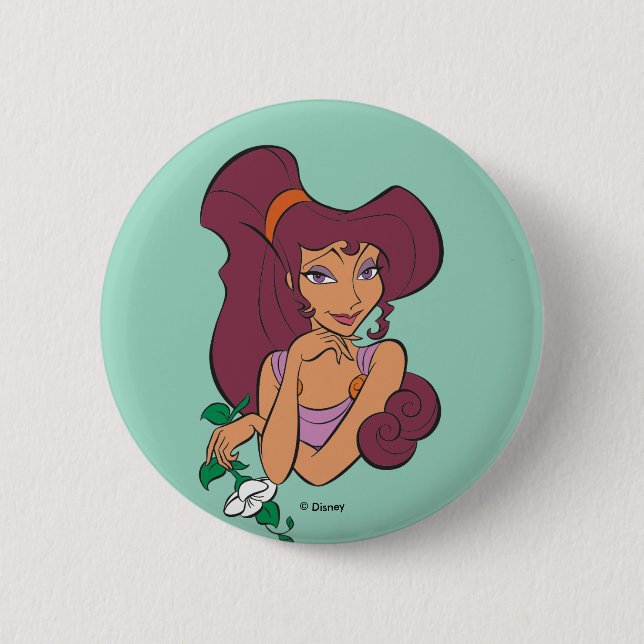 Megara Goddess at Heart Button Knapp (Framsida)