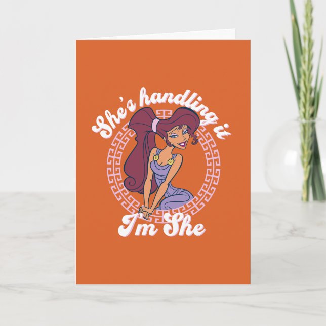 Megara - She's Handling It, I'm She Card Kort (Framsida)