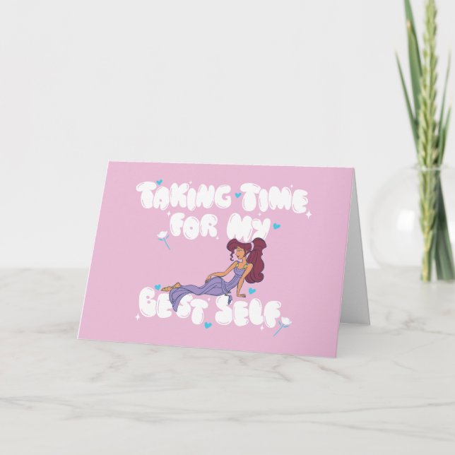 Megara - Taking Time For My Best Self Card Kort (Framsida)