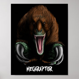 Megaraptor Affisch (Semi-Glans)