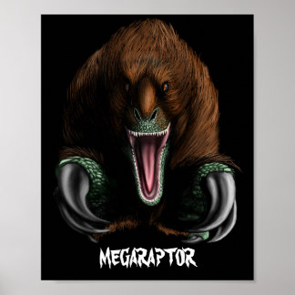 Megaraptor Affisch (Semi-Glans)
