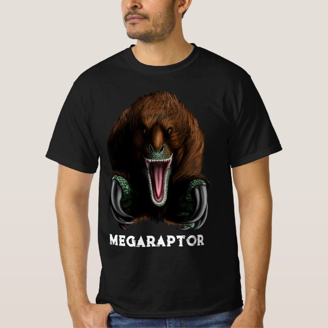 Megaraptor Dinosaur T-shirt (Framsida)