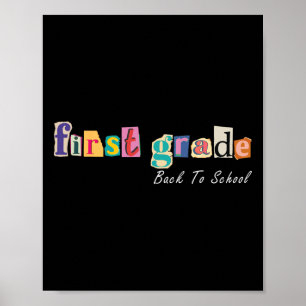 Megazine Bokstav Första Klass Lärare Barn Tillbaka Poster