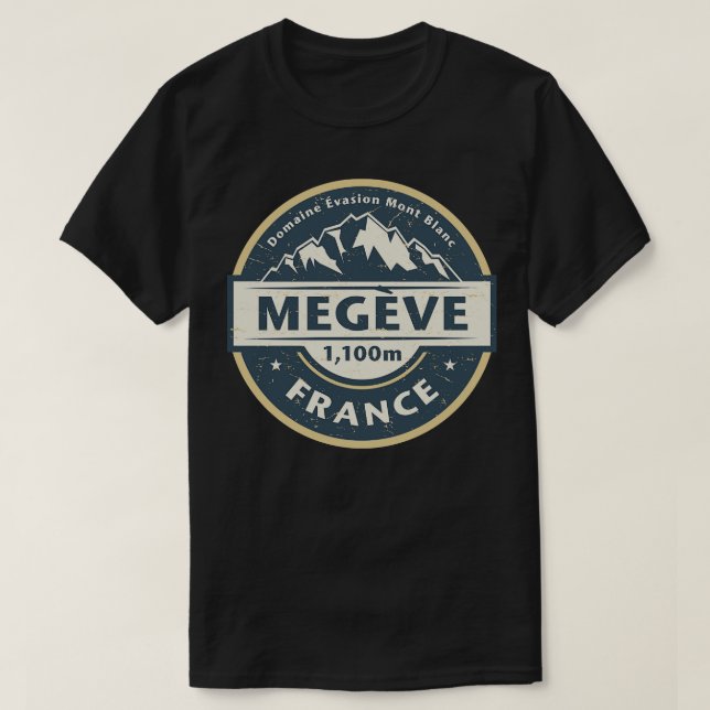 Megeve Frankrike T Shirt (Design framsida)