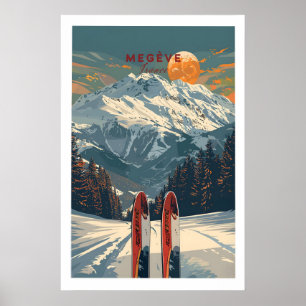 Megève Resor Poster - Frankrike 1