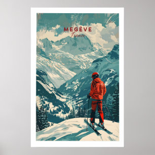 Megève skidposter - Frankrike 1 Poster