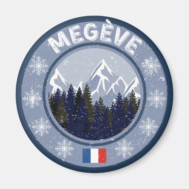 Megève Station de Ski Magnet (Framsidan)