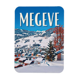 Megève Station de ski Magnet