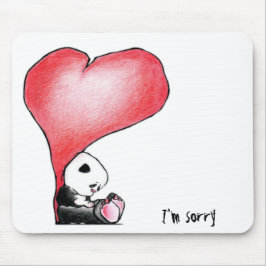 Megg: En gullig panda - hjärta, ledsen I-förmiddag Musmatta