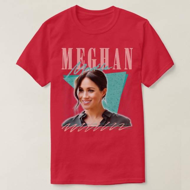 Meghan Markle Fläkt Art Design T Shirt (Design framsida)