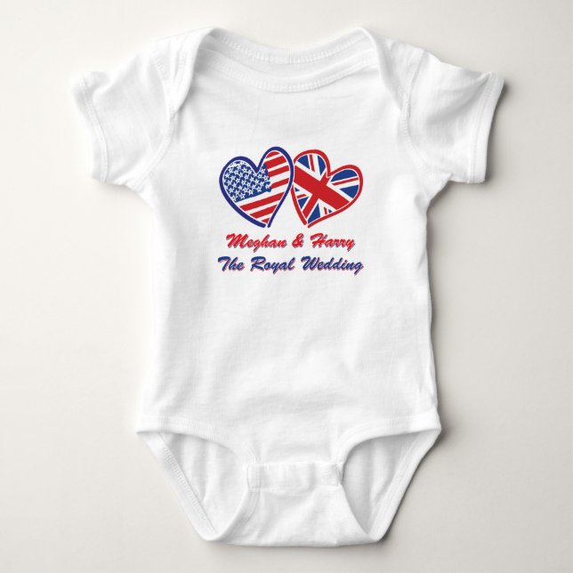 Meghan och Harry Royalet Bröllop T Shirt (Framsida)