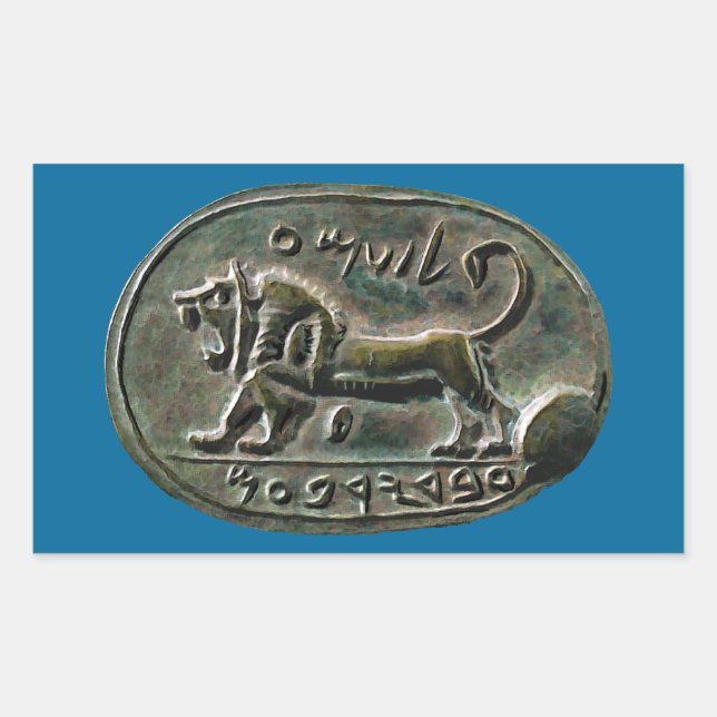 Megiddo Seal Rektangulärt Klistermärke (Framsida)