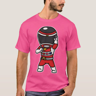 MegRED Denji Sentai Megaranger Chibi Stil Kawaii T Shirt