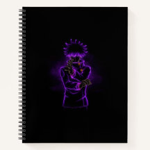 Megumi Fushiguro Anime Stil Spiral Black Cover