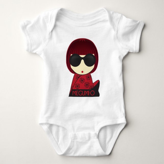 MEGUMI•,Nolla-spädbarnranka T Shirt (Framsida)