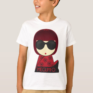 MEGUMI•,Nolla-ungar all skjortan, utformar & T-shirt