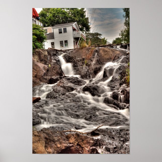 Meguntick Falls, Camden, Maine Poster (Framsidan)