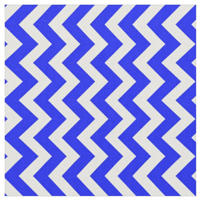 Megwan Blue och White Tyg (Närbild)