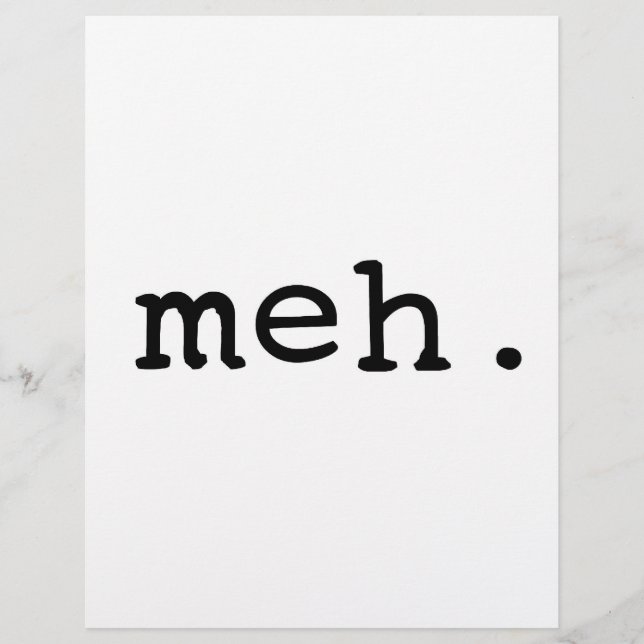 Meh. (Framsida)