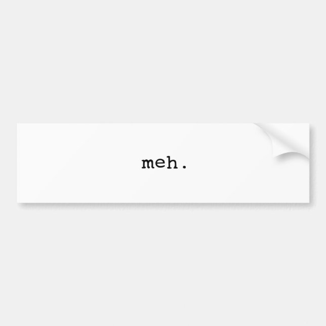 Meh. Bildekal (Framsidan)