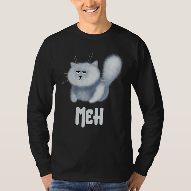 Meh Cat  for Cat  Pet T Shirt (Framsida)