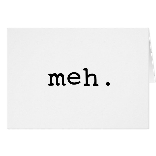 Meh. Hälsningskort (Framsidan Horizontal)