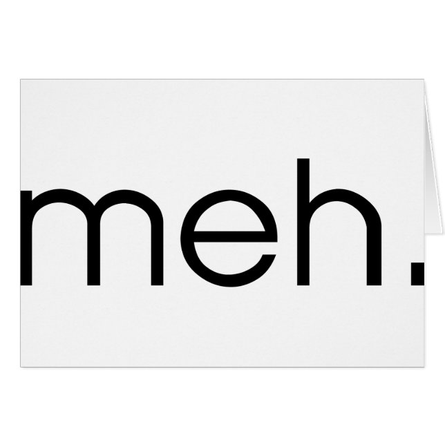 Meh Hälsningskort (Framsidan Horizontal)