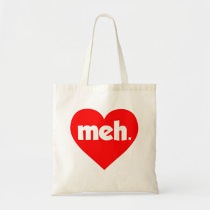 Meh Heart Anti-Valentine Day Tygkasse