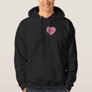 Meh Heart Pocket Funny Anti Valentines day Single Hoodie